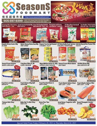 Seasons Food Mart (Thornhill) Flyer February 26 to March 4