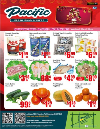 Pacific Fresh Food Market (Pickering) Flyer February 26 to March 4
