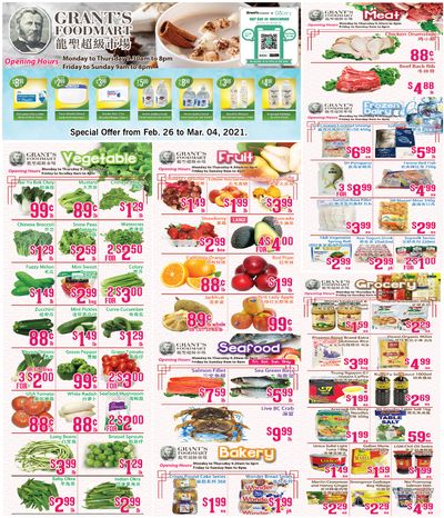 Grant's Food Mart Flyer February 26 to March 4