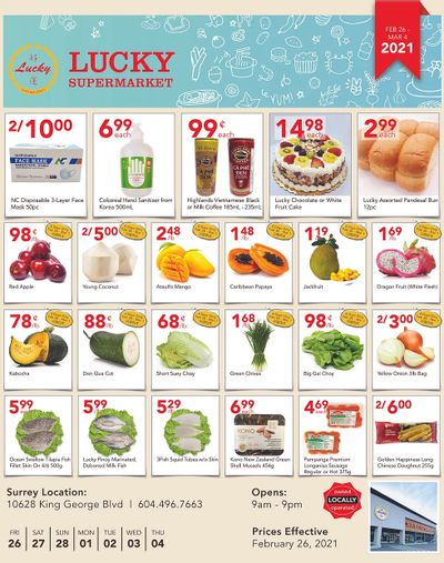 Lucky Supermarket (Surrey) Flyer February 26 to March 4