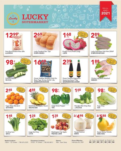 Lucky Supermarket (Edmonton) Flyer February 26 to March 4