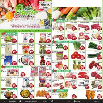 Ethnic Supermarket Flyer February 26 to March 4