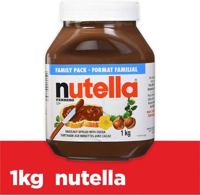Nutella Hazelnut Chocolate Spread 1 Kilogram Jar on Sale for $ 7.99 (Save $ 3.00) at Amazon Canada