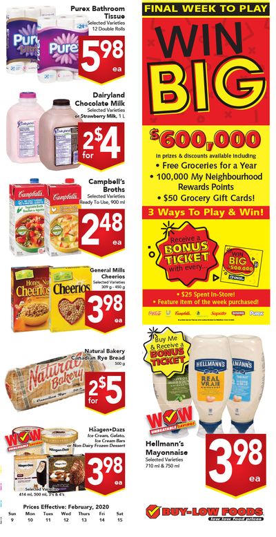 Buy-Low Foods Flyer February 9 to 15