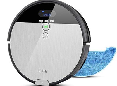 ILIFE V8s Robotic Mop&Vacuum Cleaner with 750ML Big Dustbin, LCD Display and Schedule Function, Higher Suction Power Design for Hard Floors For $299.99 At Amazon Canada