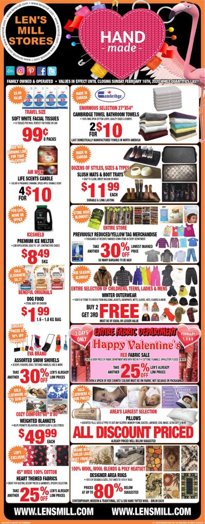 Len's Mill Stores Flyer February 3 to 16