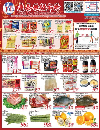 Tone Tai Supermarket Flyer February 26 to March 4