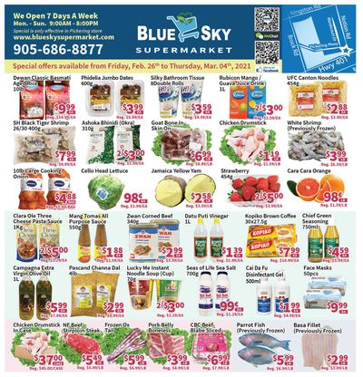 Blue Sky Supermarket (Pickering) Flyer February 26 to March 4