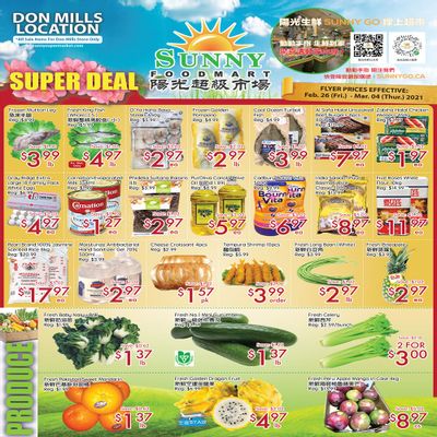 Sunny Foodmart (Don Mills) Flyer February 26 to March 4