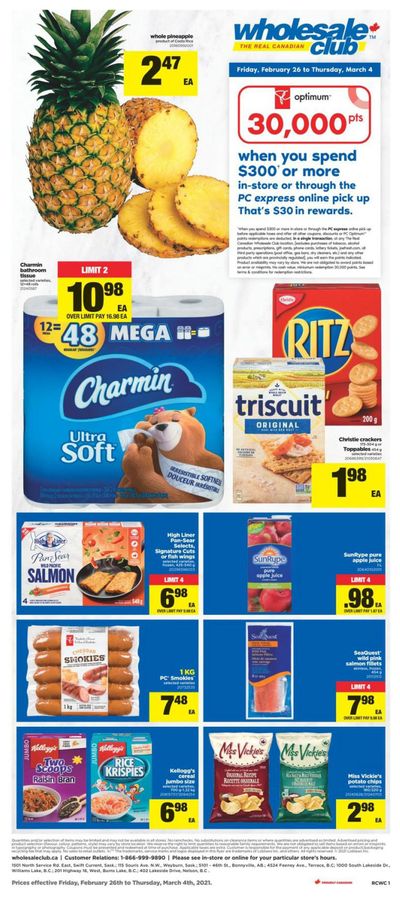 Real Canadian Wholesale Club Flyer February 26 to March 4
