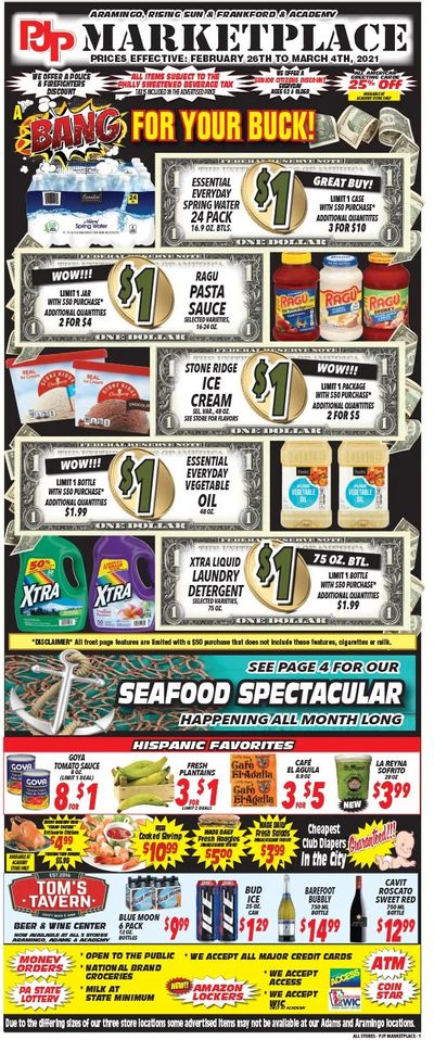 PJP Marketplace Weekly Ad Flyer February 26 to March 4, 2021