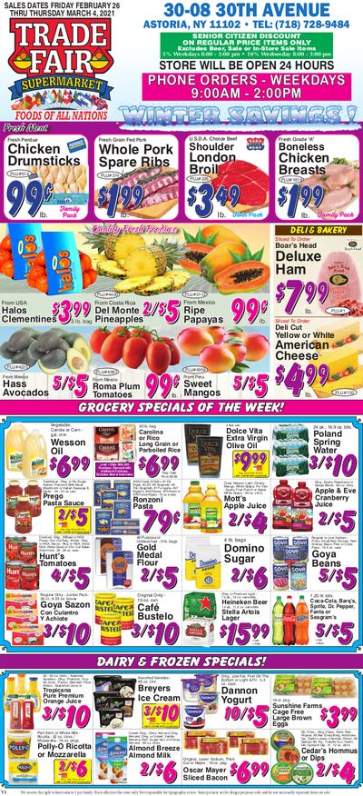 Trade Fair Supermarket Weekly Ad Flyer February 26 to March 4, 2021