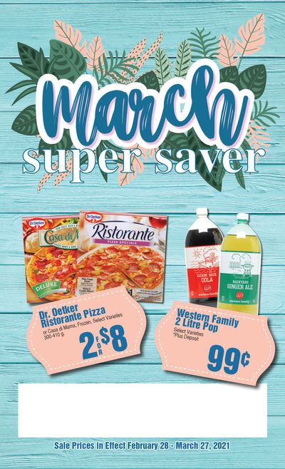 AG Foods March Super Saver Flyer February 28 to March 27