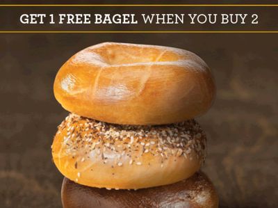 Shmear Society Rewards Members Can Buy 2 Bagels and Get 1 Free In Store Through to February 28 at Einstein Bros. Bagels 
