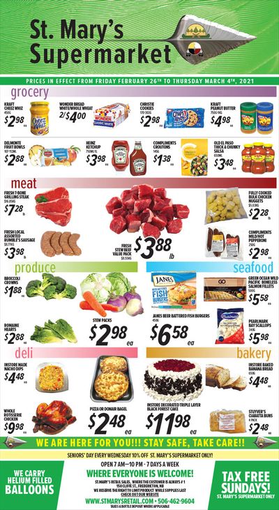 St. Mary's Supermarket Flyer February 26 to March 4