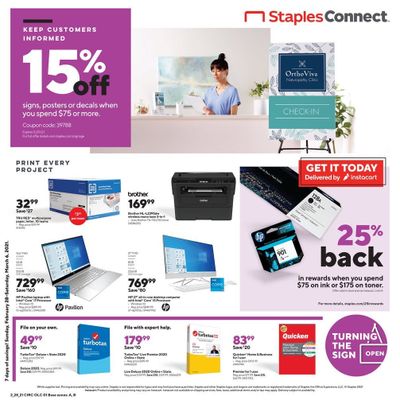 Staples Weekly Ad Flyer February 28 to March 6