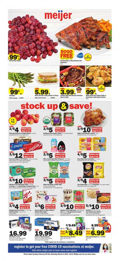 Meijer (MI) Weekly Ad Flyer February 28 to March 6