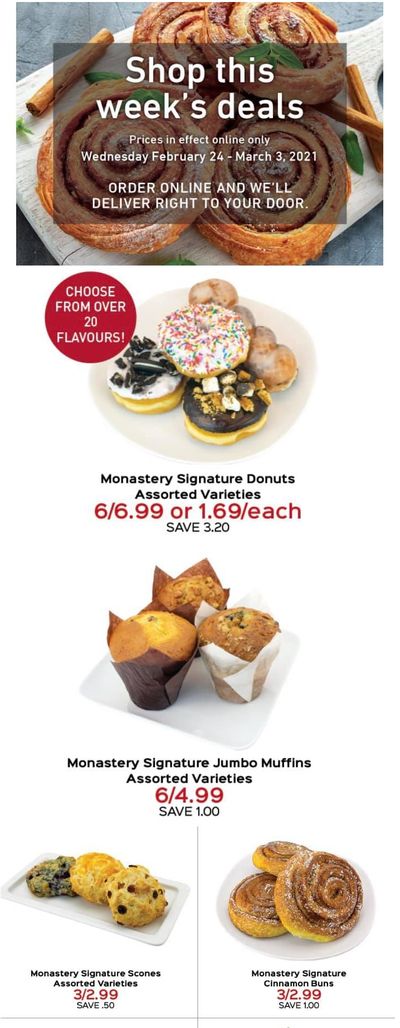 Monastery Bakery Flyer February 24 to March 3