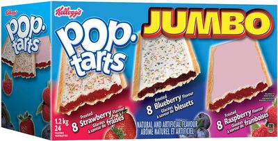Kellogg's PopTarts Jumbo 24-Count, 1.2kg On Sale for $ 5.97 ( Save $ 2.02 ) at Amazon Canada