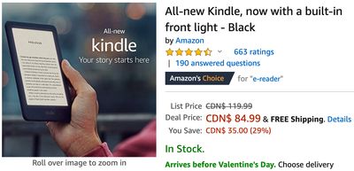 Amazon Canada Deals: Save up to $35 off Kindle & Kindle Paperwhite