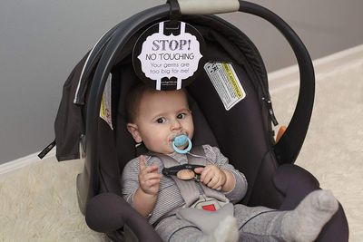 No Touching B/W Tag - Stop! No Touching! Your Germs Are Too Big For Me (Three Little Tots) on Sale for $ 13.99 at Amazon Canada