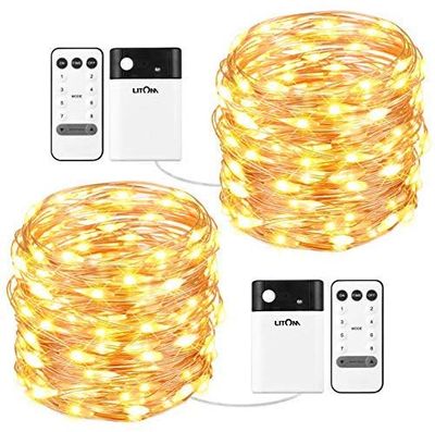 33ft 100 LED String Lights with Remote Control On Sale for $ 24.99 at Amazon Canada
