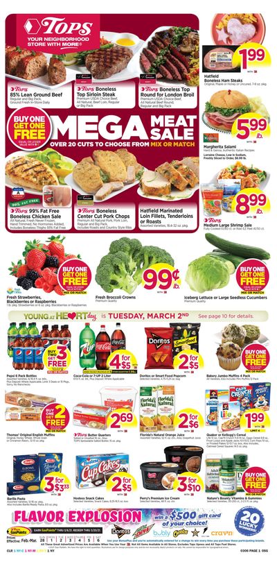 Tops Friendly Markets Weekly Ad Flyer February 28 to March 6, 2021