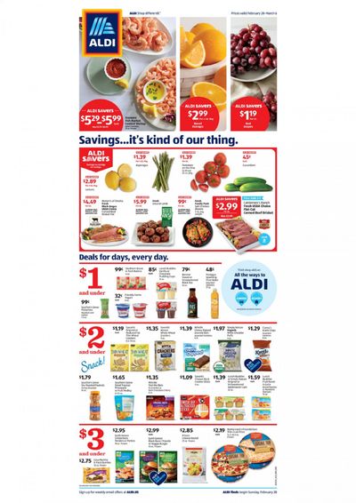 ALDI Weekly Ad Flyer February 28 to March 6