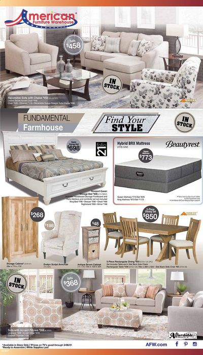 American Furniture Warehouse Weekly Ad Flyer February 28 to March 6