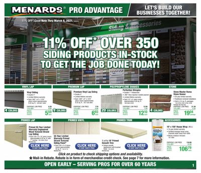 Menards Weekly Ad Flyer February 28 to March 6