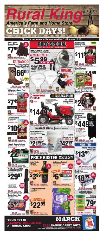 Rural King Weekly Ad Flyer February 28 to March 13