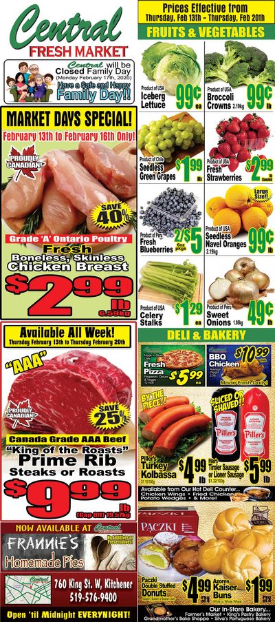 Central Fresh Market Flyer February 13 to 20