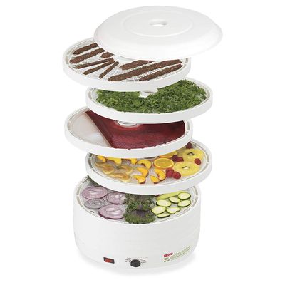 Nesco FD-1018A Gardenmaster Food Dehydrator, 1000-Watt, White On Sale for $ 162.23 ( Save $ 23.77 ) at Amazon Canada