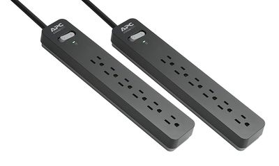 APC SurgeArrest Essential 6-Outlet Surge Protector, 6' Cord, 2/Pack On Sale for $20.00 ( Save $39.99 ) at Staples Canada
