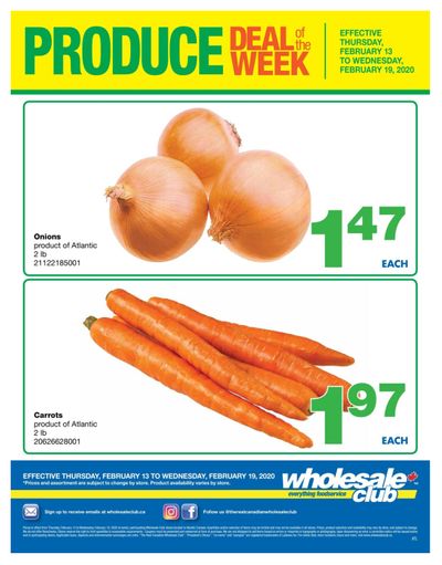 Wholesale Club (Atlantic) Produce Deal of the Week Flyer February 13 to 19