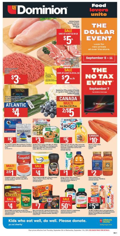 Dominion Flyer September 5 to 11