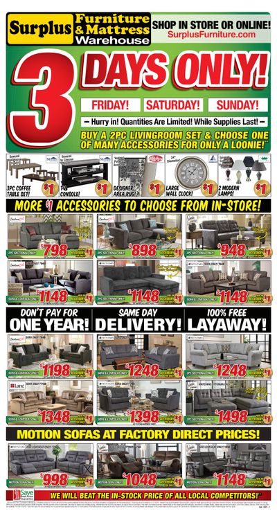 Surplus Furniture & Mattress Warehouse (Sydney) Flyer March 1 to 7