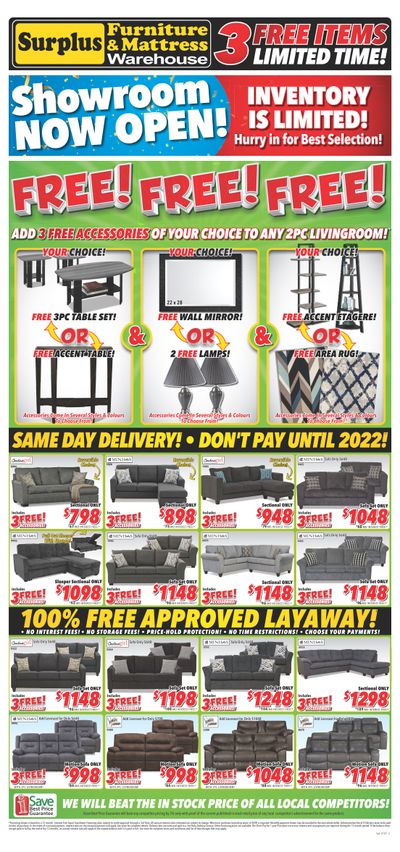 Surplus Furniture & Mattress Warehouse (Sudbury) Flyer March 1 to 7