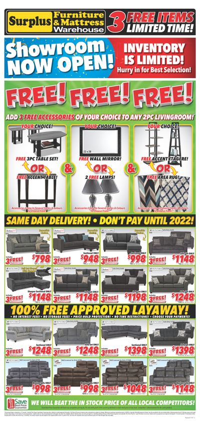 Surplus Furniture & Mattress Warehouse (Sault Ste Marie) Flyer March 1 to 7