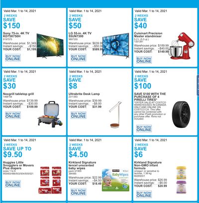 Costco Canada More Savings Weekly Coupons/Flyers: All Costco Wholesale Warehouses in Canada Until March 14