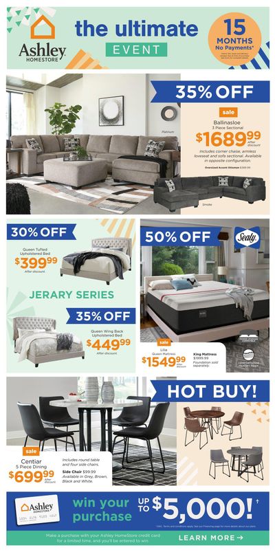 Ashley HomeStore (West) Flyer March 2 to 8