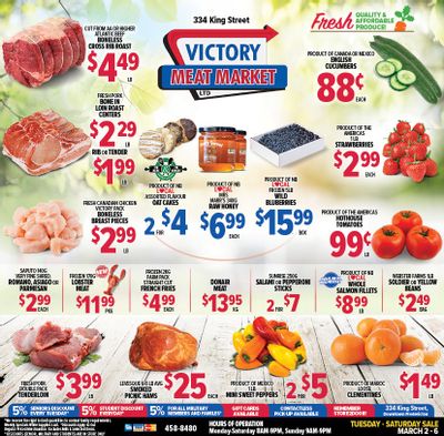 Victory Meat Market Flyer March 2 to 6