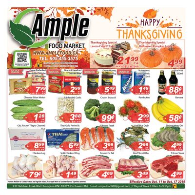 Ample Food Market Flyer October 11 to 17