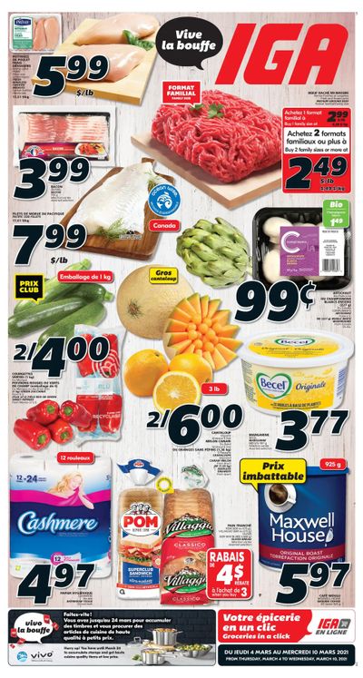 IGA (QC) Flyer March 4 to 10 IGA (QC) Flyer March 4 to 10