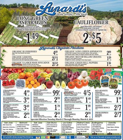 Lunardi's Weekly Ad Flyer March 2 to March 8, 2021