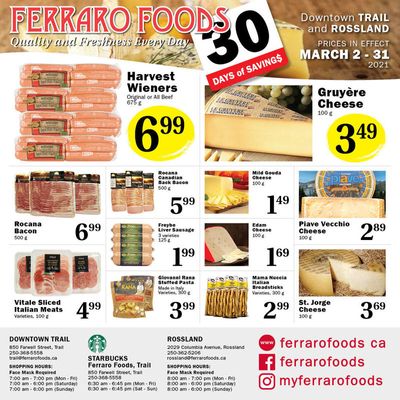 Ferraro Foods Monthly Flyer March 2 to 31