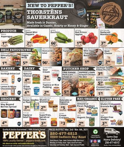 Pepper's Foods Flyer March 2 to 8