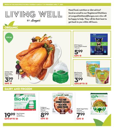 Longo's Living Well Flyer March 4 to April 7