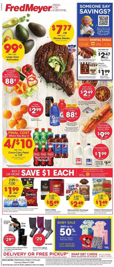 Fred Meyer (DC, DE, NJ, NY, PA, VA) Weekly Ad Flyer March 3 to March 9