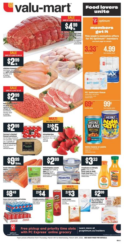 Valu-mart Flyer March 4 to 10